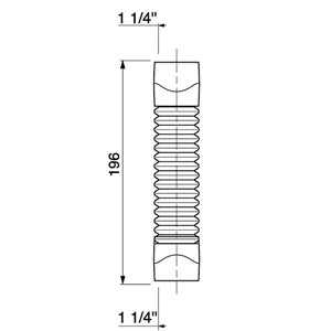 Wirquin Magicflex 1 1/4" Flexible Connector - White - 79009007