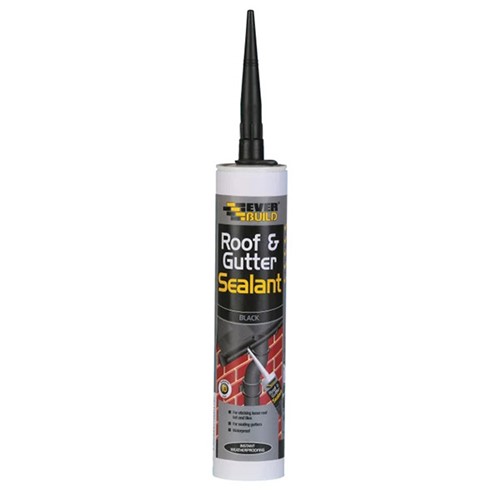 Everbuild Roof & Gutter Sealant Black - 295ml
