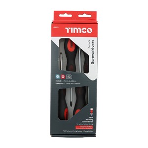Timco 4 piece Screwdriver Set - 468129