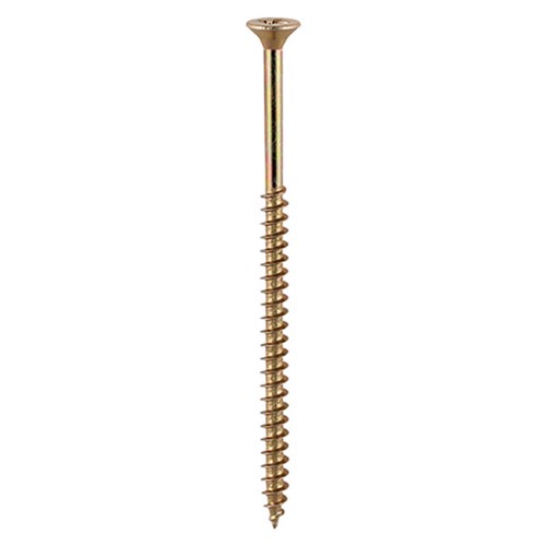 Timco 5.0 x 80mm Double Countersunk PZ Solo Woodscrew Yellow - Bag 120