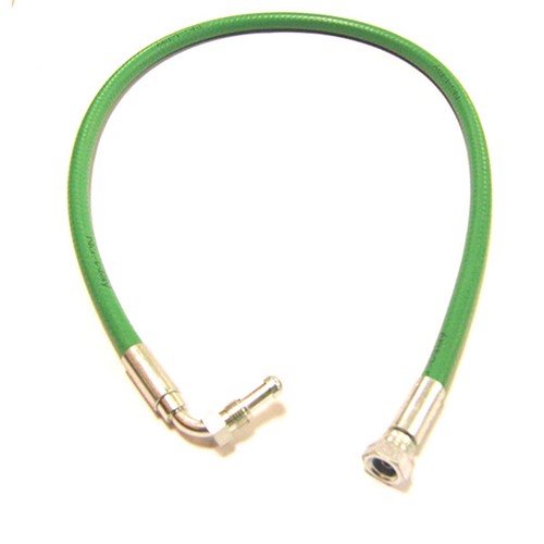 Nu-Way 1/4" Male Swept x 1/4" Female Straight x 890mm Biogreen Hose - E05146X