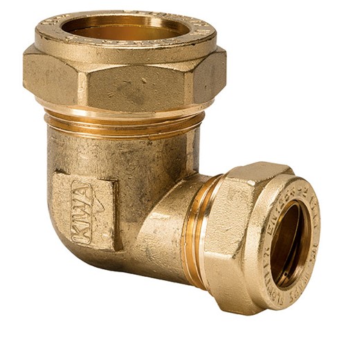 Express Compression Brass Reducing Elbow 22 x 15mm