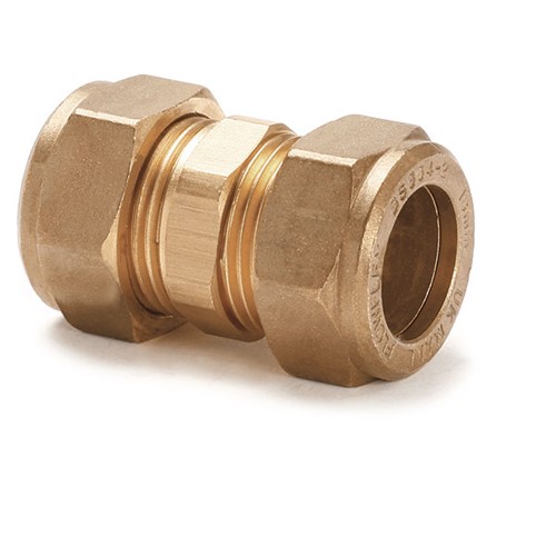 Express Compression Brass Straight Coupling 54mm