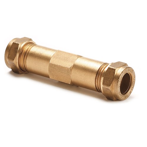 Express Compression Brass Repair Coupling 15mm x 100mm