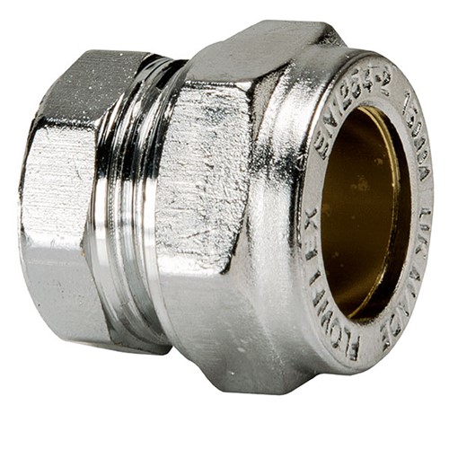 Express Compression Chrome Stop End 15mm