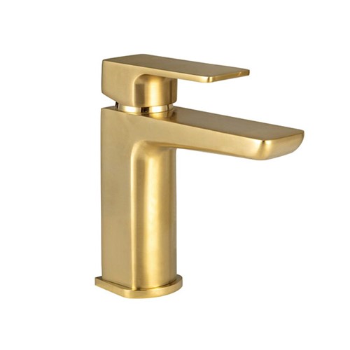 Chi Mono Basin Mixer with Pop Up Waste - PVD Coated Brushed Brass