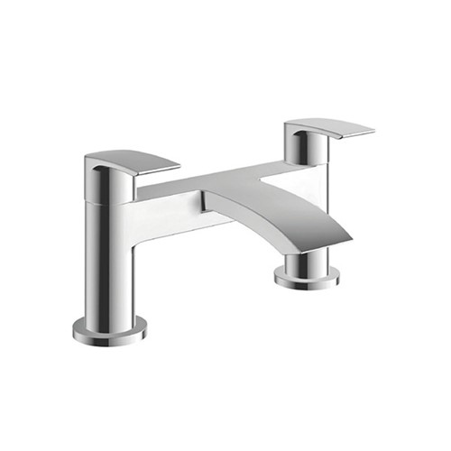 Psi 2 Tap Hole Bath Filler with One Spout - Chrome