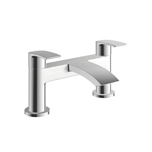 Psi 2 Tap Hole Bath Filler with One Spout - Chrome