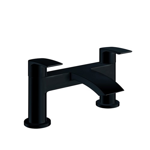 Psi 2 Tap Hole Bath Filler with One Spout - Electroplated Black