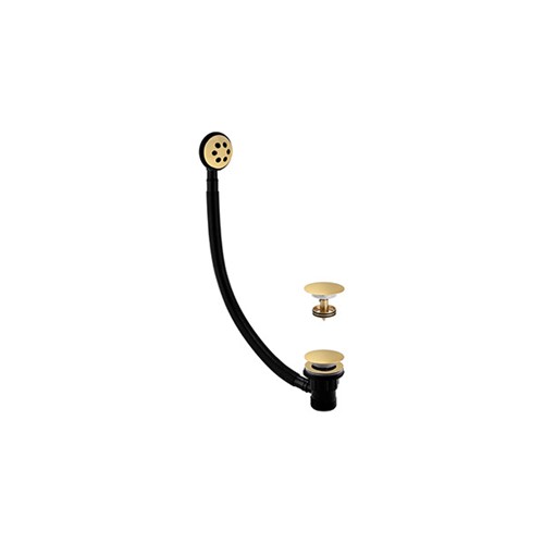 IB Click Clack Bath Waste Assembly - PVD Coated Brushed Brass