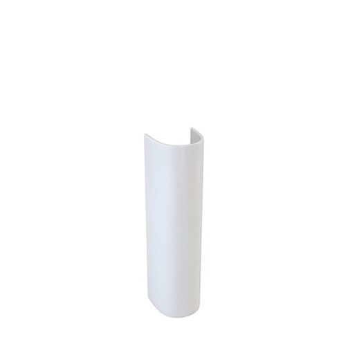 Delta Round Full Pedestal - White