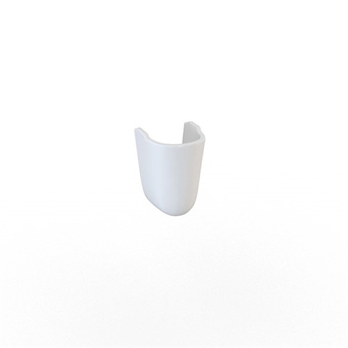 Delta Round Semi Pedestal - White