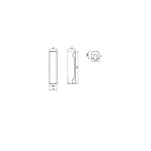 Epsilon Square Full Pedestal - White