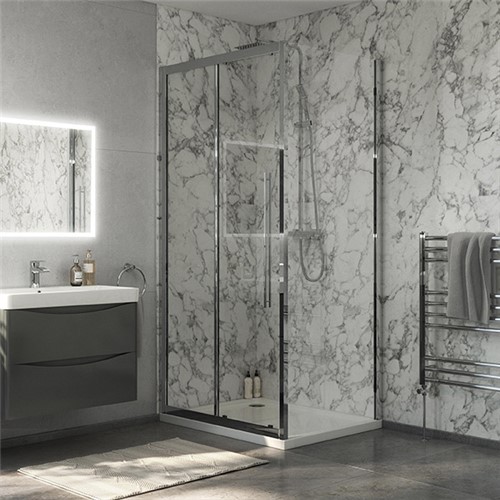 Beta 1000mm Sliding Shower Door - Chrome