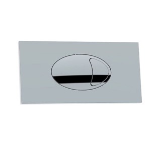 IB Square Dual Flush Plate - Chrome