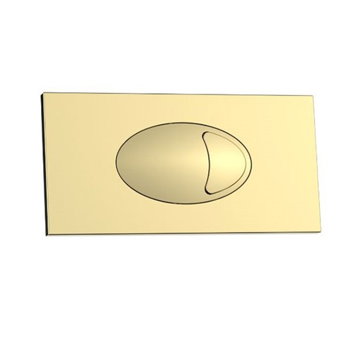 IB Square Dual Flush Plate - Brushed Brass