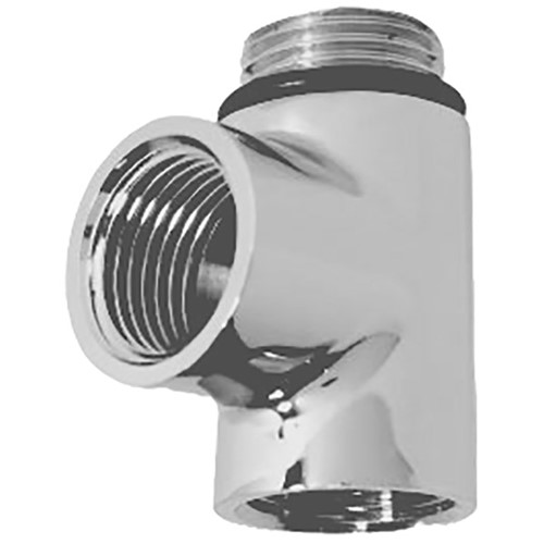 Towel Warmer Tee - Chrome