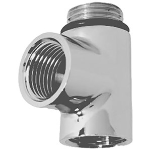 Towel Warmer Tee - Chrome