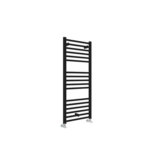 1200mm x 500mm Straight Towel Warmer - Matt Black