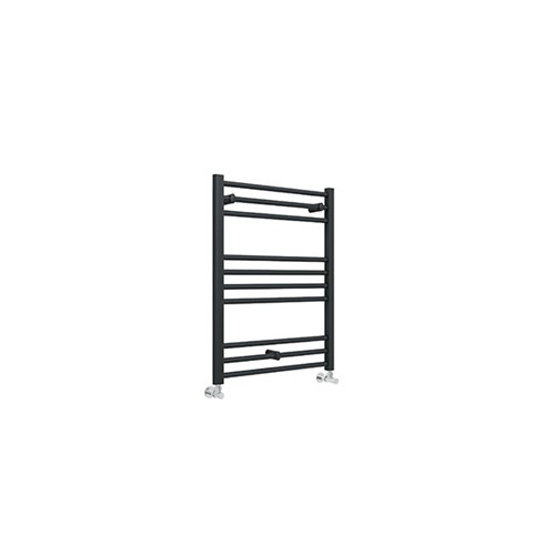 800mm x 600mm Straight Towel Warmer - Anthracite