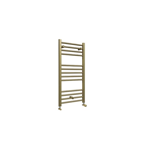 1000mm x 500mm Straight Towel Warmer - Brushed Brass