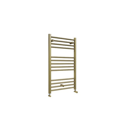 1000mm x 600mm Straight Towel Warmer - Brushed Brass