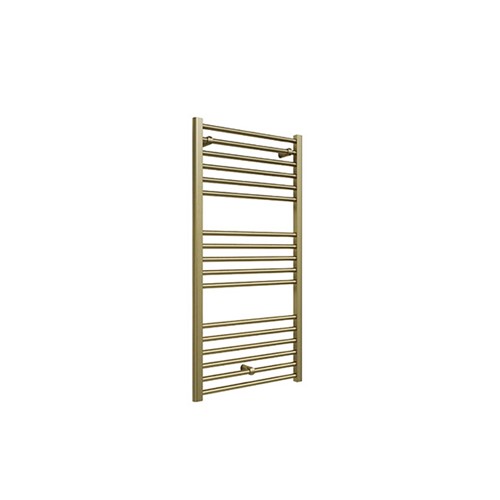 1200mm x 600mm Straight Towel Warmer - Brushed Brass