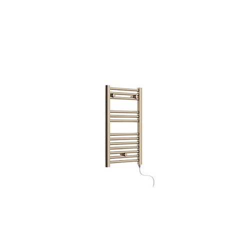 720mm x 400mm Electric Towel Warmer - Brushed Brass