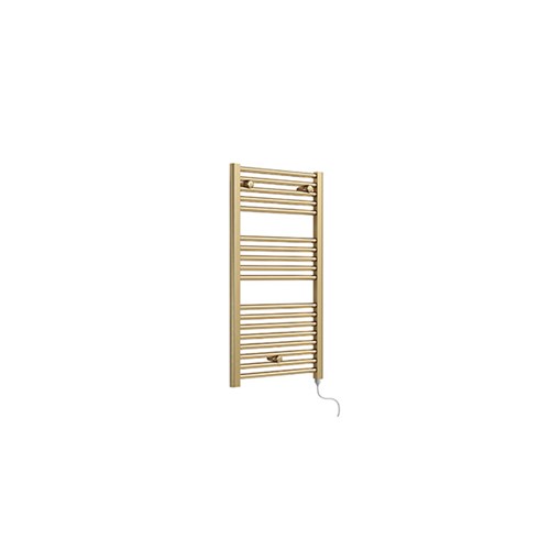 920mm x 480mm Electric Towel Warmer - Brushed Brass