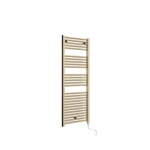 1375mm x 480mm Electric Towel Warmer - Brushed Brass