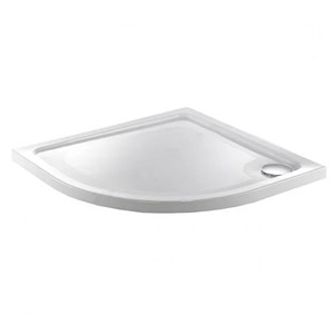 Alpha 900mm x 900mm Quadrant Anti-Slip Shower Tray - White