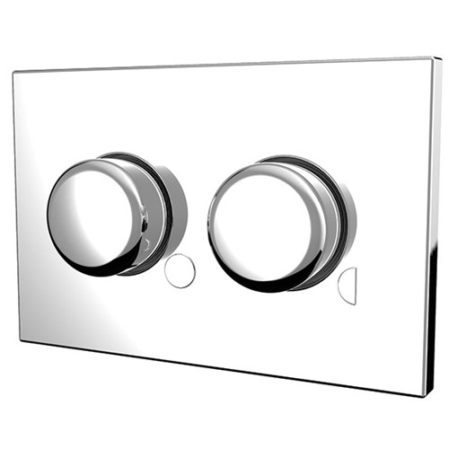 Dudley Pearl Palm Push Dual Flush Plate