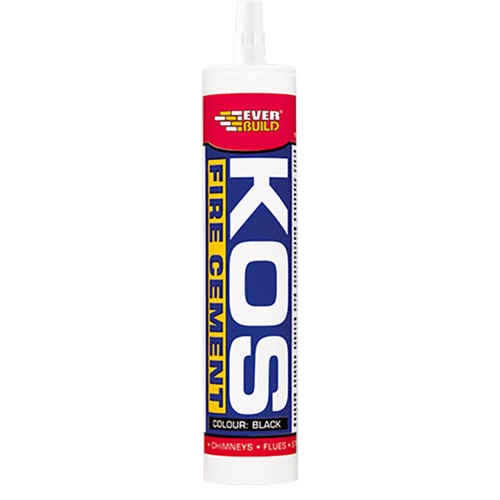 Everbuild Kos Fire Cement Cartridge 300ml - Black
