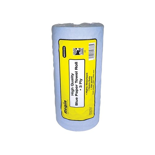 Regin 3ply Blue Paper Towel Roll - 100 Sheets - REGW80