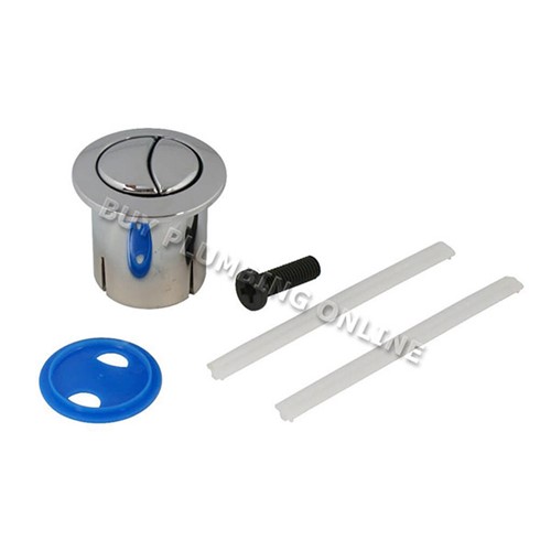 Roca D1D Old Style Dual Flush Push Button Chrome - AH0002100R