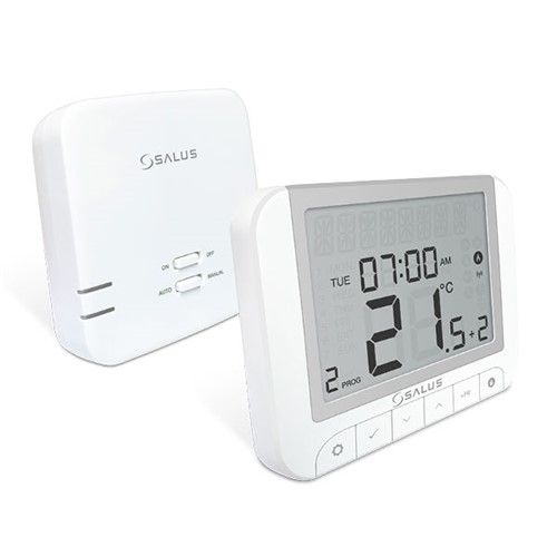 Salus Wireless RF LCD Digital Display Room Thermostat - RT520RF
