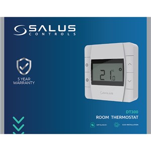 Salus DT300 Digital Thermostat - Hard Wired