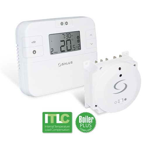 Salus Electronic Programmable Thermostat RF Plug-In Boiler Receiver & ITLC - RT510BCPLUS