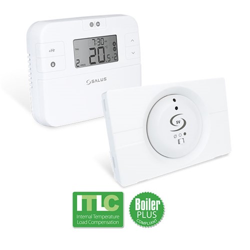 Salus Digital Programmable Thermostat & Receiver - RT510LG5VPLUS