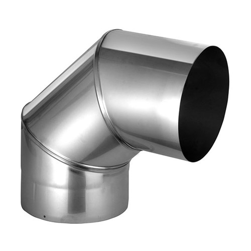 Schiedel PrimaSmooth 90 Degree Bend 125mm x 0.6mm Black