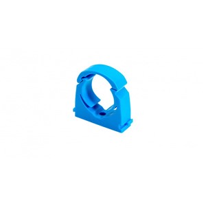 Talon 25mm - 27.4mm MDPE Single Hinged Clip Blue