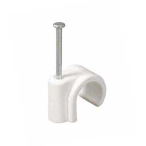 Talon 10mm - 12mm Nail In Pipe Clip White