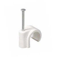 Talon 15mm Nail In Pipe Clip White