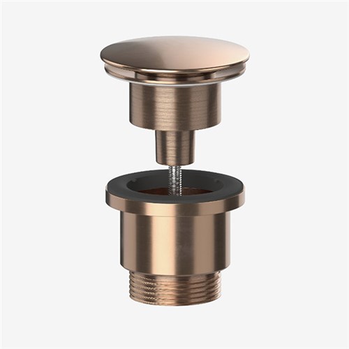 Viva Universal Clicker Basin Waste - Brushed Copper - BWUNI/BC