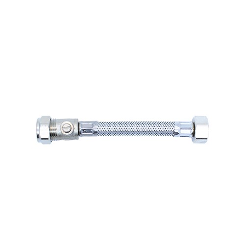 Viva 150mm Long Flexible Hose with 1/2" x 15mm Isolator - SSH2/B