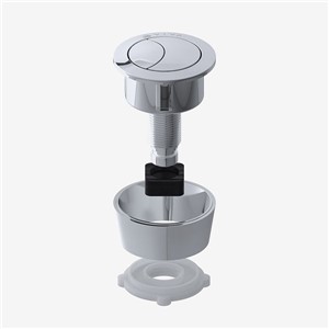 Viva Uni-Button Universal Push Button - Chrome - UNI/SB