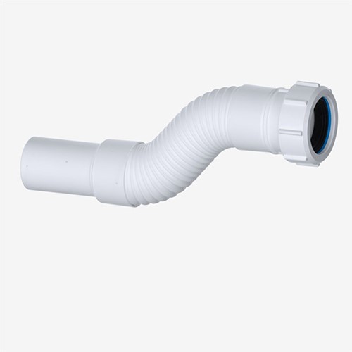 Viva 1 1/4" Compression x Plain Spigot Flexible Waste Fitting - WFLEX03