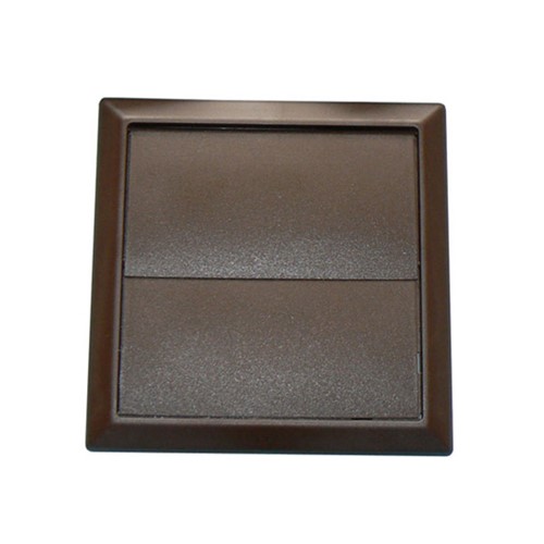 Manrose 1182B Round Outlet with Gravity Flap Brown - 53515133