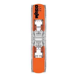 Wago 221 Series Inline Compact Lever 2-Wire Through Connector - 221-2411