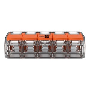 Wago 221 Series Compact Lever 5 Wire Connector - 221-415